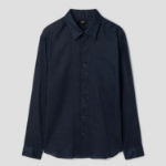 Theory Men Relaxed Linen Irving Shirt - Baltic