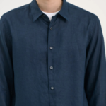 Theory Men Relaxed Linen Irving Shirt - Baltic