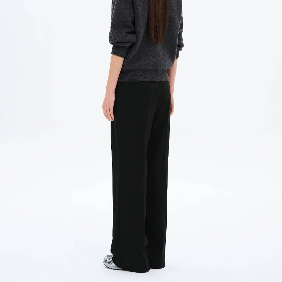 8 seconds Basic Long Bootcut Slacks - Black