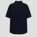 Theory Men Structure Knit Irving Short Sleeve Shirt - Eclipse