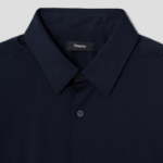 Theory Men Structure Knit Irving Short Sleeve Shirt - Eclipse