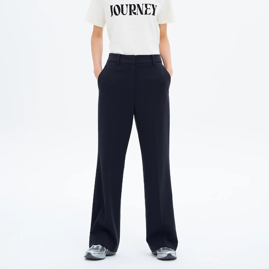 8 seconds Basic Long Bootcut Slacks - Navy