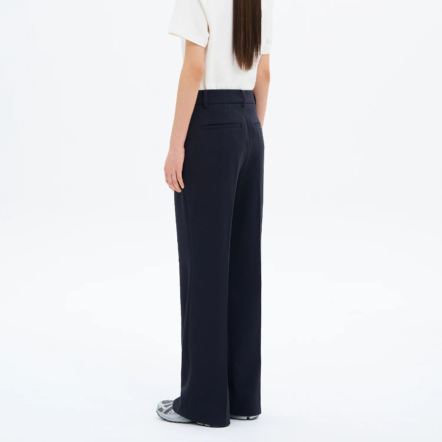8 seconds Basic Long Bootcut Slacks - Navy