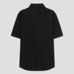 Theory Men Structure Knit Irving Short Sleeve Shirt - Black