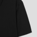 Theory Men Structure Knit Irving Short Sleeve Shirt - Black