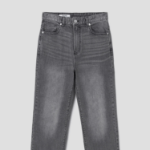 8 seconds Mid Length Straight Denim Pants - Light Grey