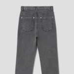 8 seconds Mid Length Straight Denim Pants - Light Grey