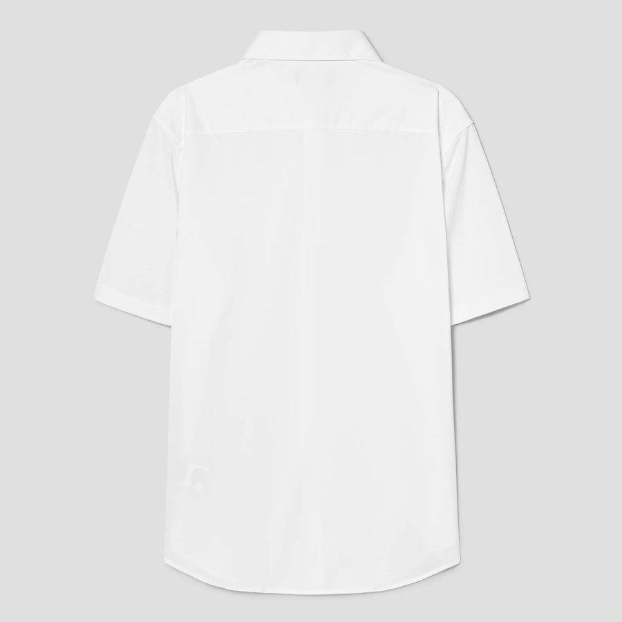 Theory Men Structure Knit Irving Short Sleeve Shirt - White