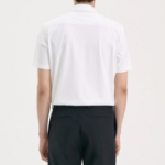 Theory Men Structure Knit Irving Short Sleeve Shirt - White