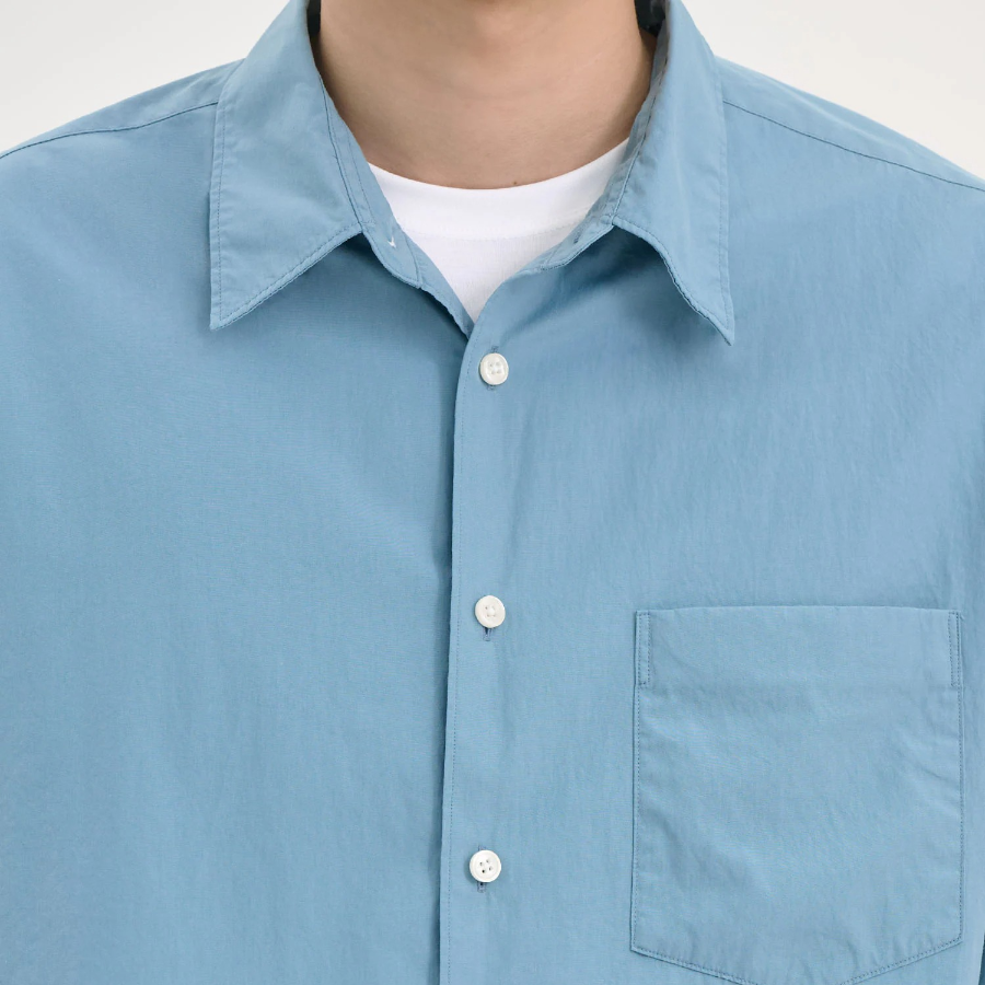 Theory Men Fluid Cotton Weekend Shirt - Rainstorm