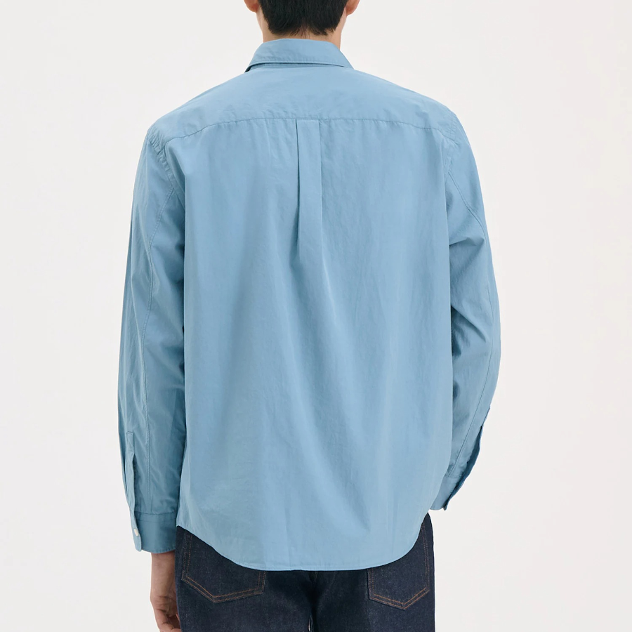 Theory Men Fluid Cotton Weekend Shirt - Rainstorm