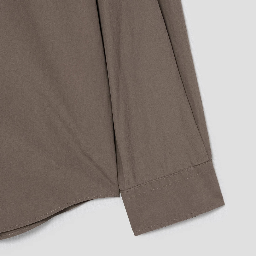 Theory Men Fluid Cotton Relaxed Shirt - Walnut