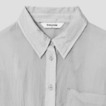 8 seconds Nylon Sheer Long Sleeve Shirt - Light Grey