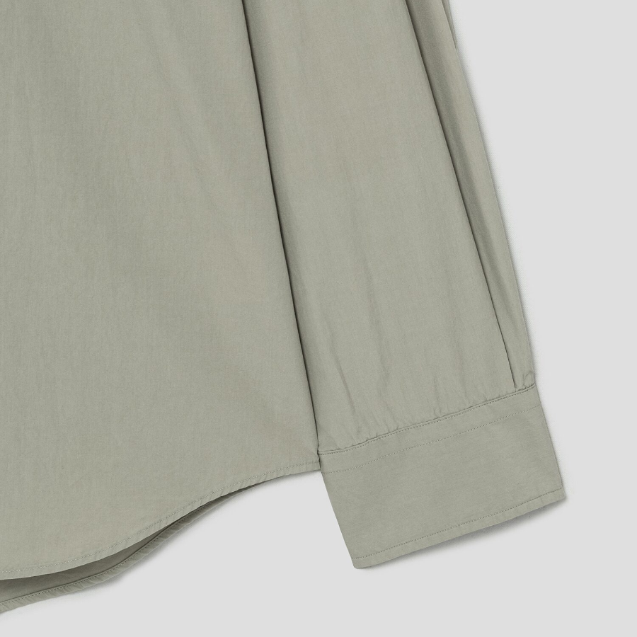 Theory Men Fluid Cotton Relaxed Shirt - Light Greenstone