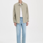 Theory Men Fluid Cotton Relaxed Shirt - Light Greenstone