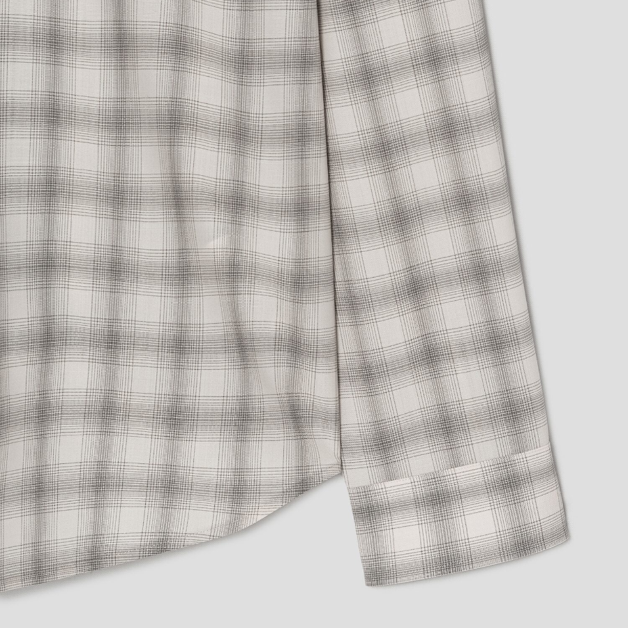 Theory Men Wool Irving Shirt - Sand/Walnut