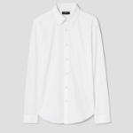 Theory Men Structure Knit Sylvain Shirt - White
