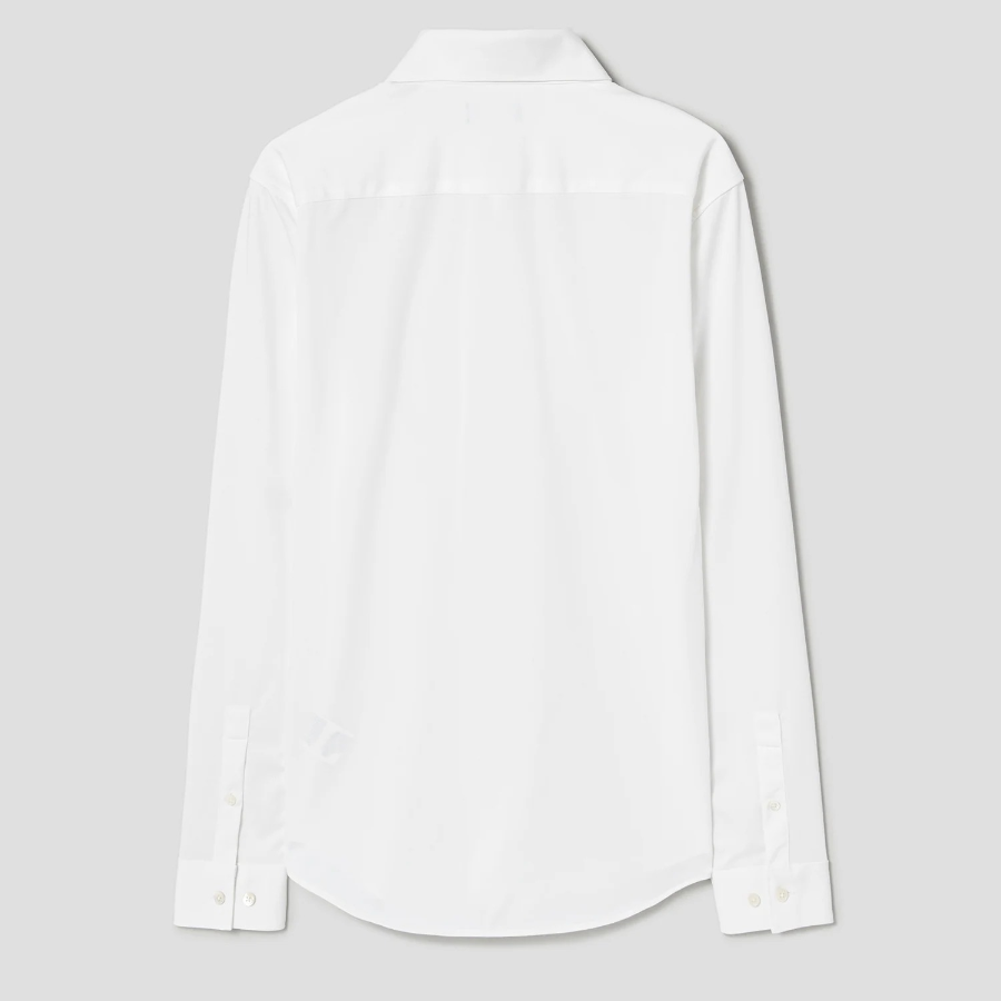 Theory Men Structure Knit Sylvain Shirt - White