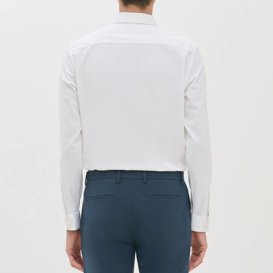 Theory Men Structure Knit Sylvain Shirt - White