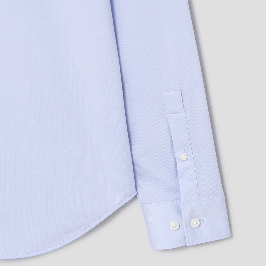 Theory Men Structure Knit Sylvain Shirt - Sky Blue