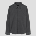 Theory Men Jazz Micro Cord Irving Shirt - Graphite