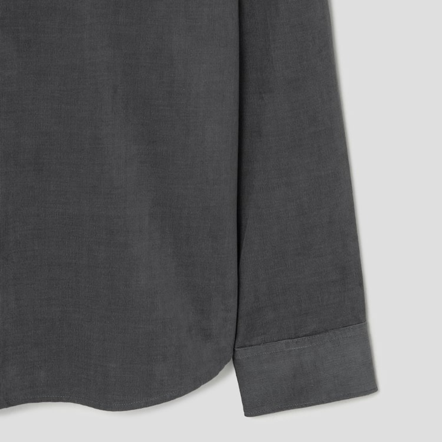 Theory Men Jazz Micro Cord Irving Shirt - Graphite