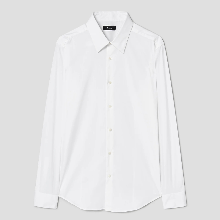 Theory Men Wealth Sylvain Shirt - White
