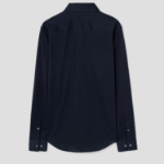 Theory Men Structure Knit Sylvain Shirt — Eclipse