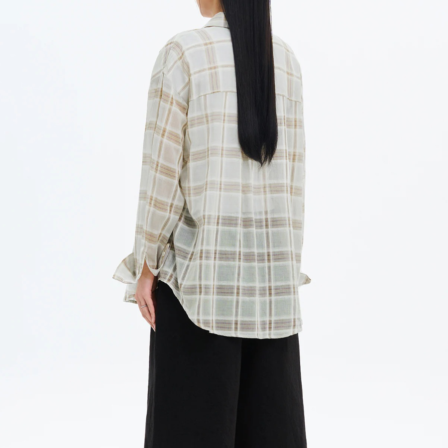 8 seconds Loose Fit Check Shirt — Mint