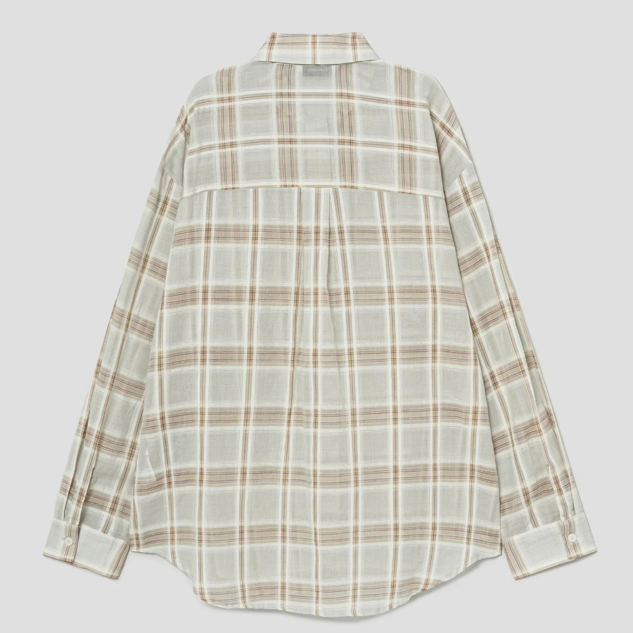 8 seconds Loose Fit Check Shirt — Mint