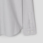 Theory Men Structure Knit Stripe Sylvain Shirt - Vapor Melange