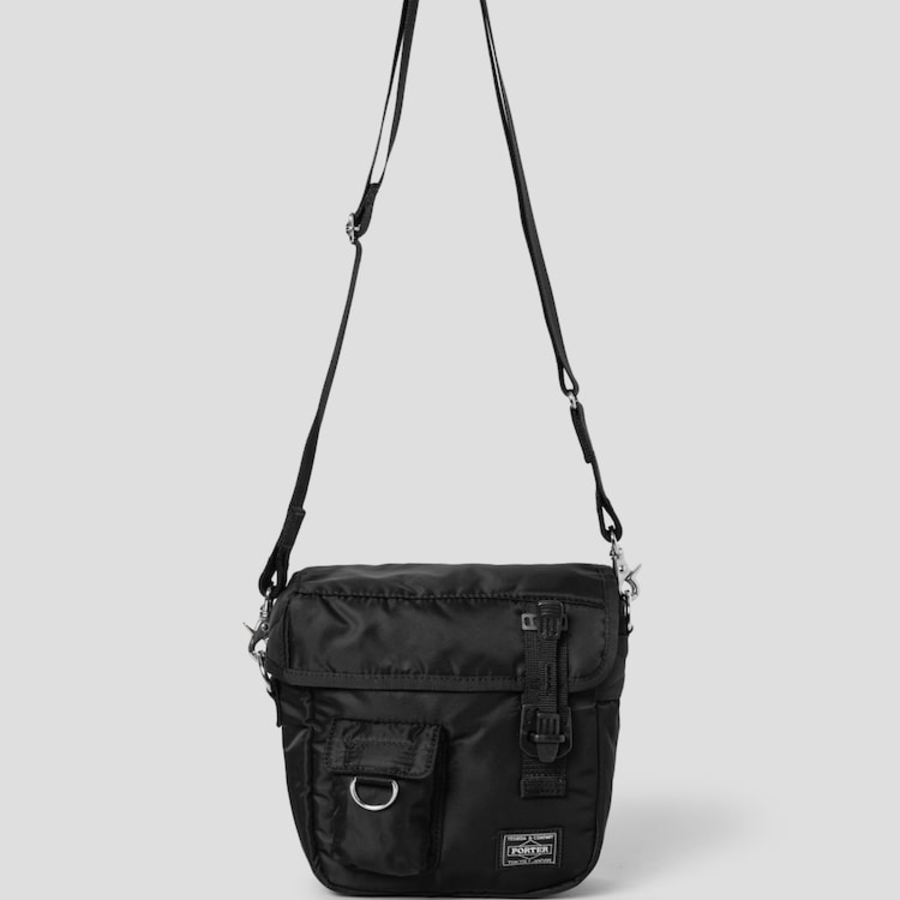 COMME des GARÇONS HOMME (Men) Nylon Twill PORTER Shoulder Bag – Black