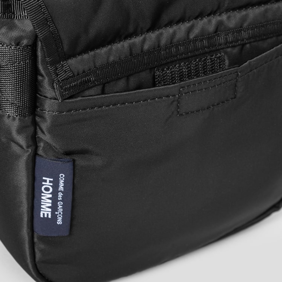 COMME des GARÇONS HOMME (Men) Nylon Twill PORTER Shoulder Bag – Black