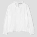8 seconds Pintuck Balloon Blouse — White