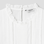 8 seconds Pintuck Balloon Blouse — White