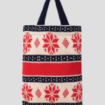 COMME des GARÇONS SHIRT (Men) Jacquard Knit Bag Strong Will – Navy