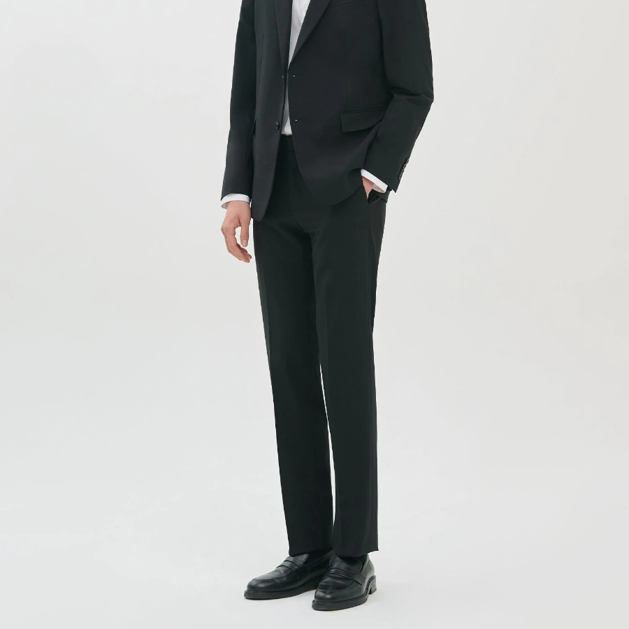 Theory Men New Tailor Marlo Suit Pants - Deep Black