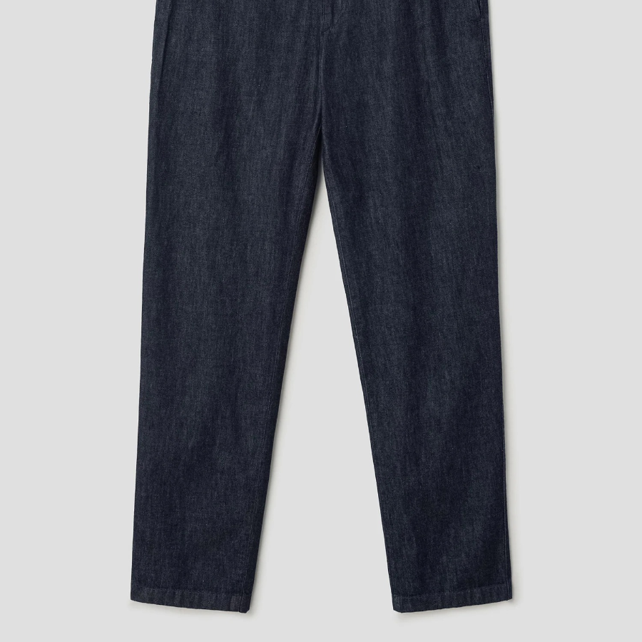 Theory Men Summer Denim Standard Chino Pants - Dark Wash