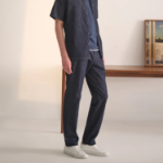 Theory Men Summer Denim Standard Chino Pants - Dark Wash