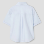 8 seconds Basic Cotton Short Sleeve Shirt — Sky Blue