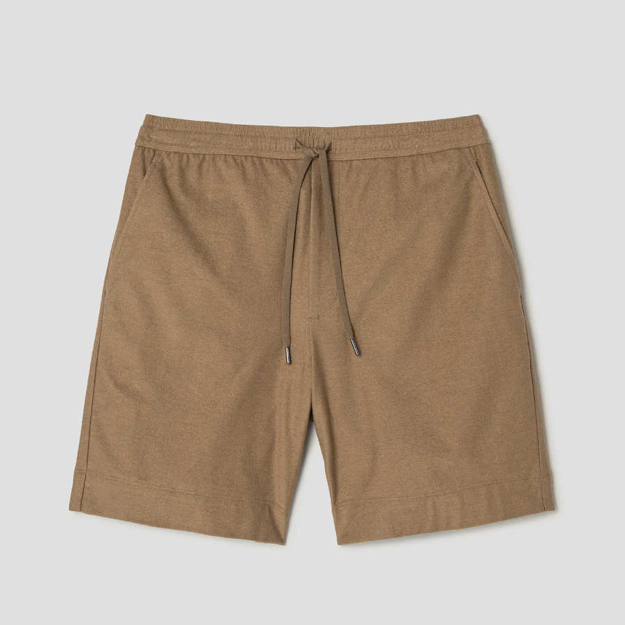 Theory Men Soft Terry Shorts - Dark Chino