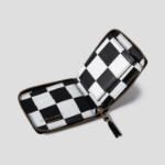 WALLET COMME DES GARCONS (Unisex) Classic Inside Checkerboard Print Mini Square Wallet – Black