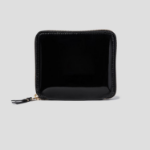 WALLET COMME DES GARCONS (Unisex) Classic Inside Checkerboard Print Half Wallet – Black