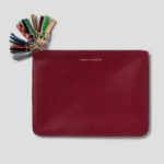 WALLET COMME DES GARCONS (Unisex) Zipper Pull Medium Pouch Wallet – Black