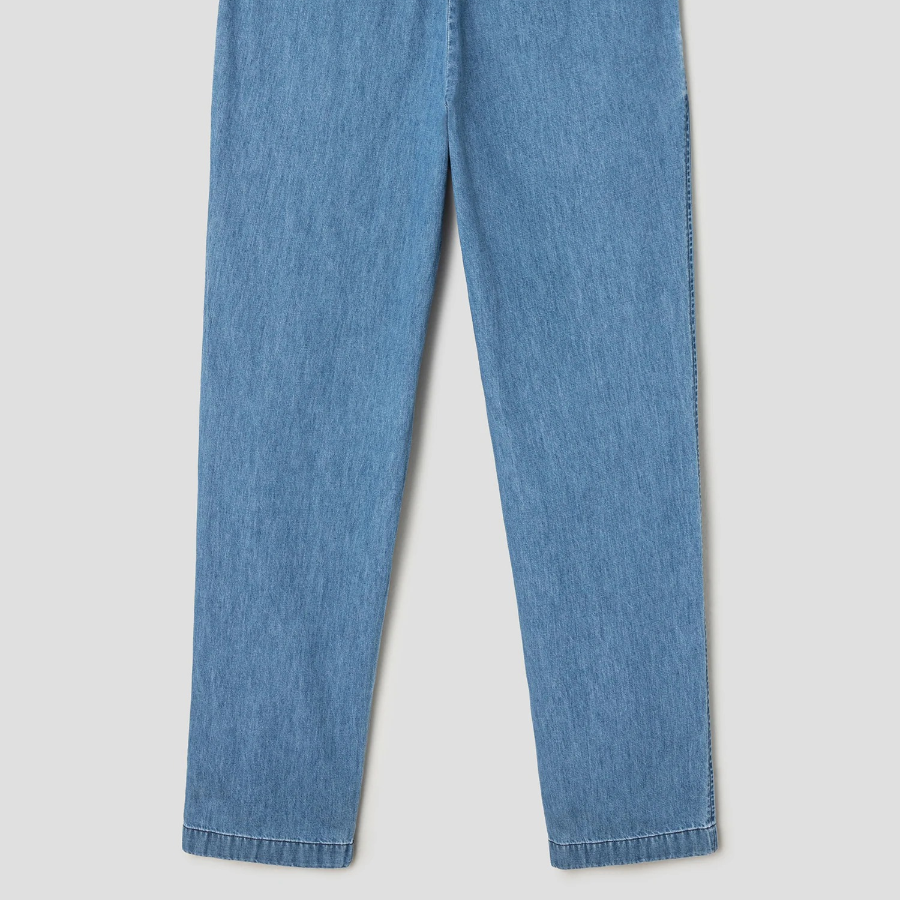 Theory Men Summer Denim Standard Chino Pants - Light Wash