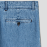 Theory Men Summer Denim Standard Chino Pants - Light Wash