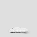 JUUN.J Mesh Leather Weaving Shoulder Bag – White