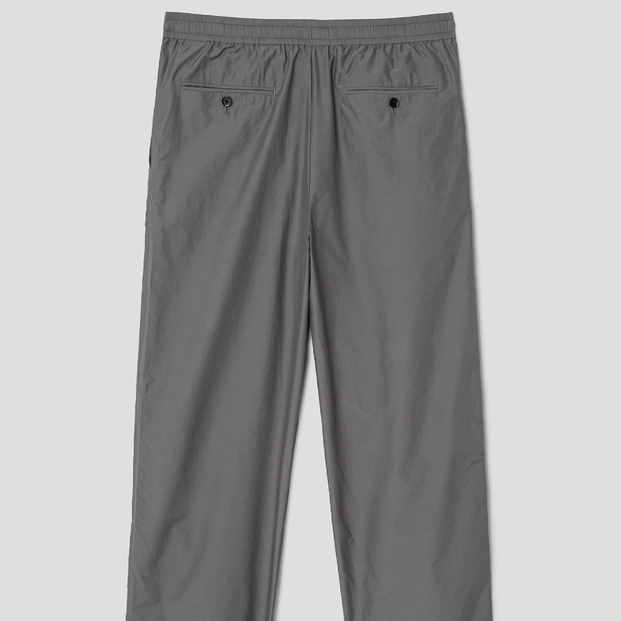 Theory Men Soft Lawn Pleated Pants - Carbon