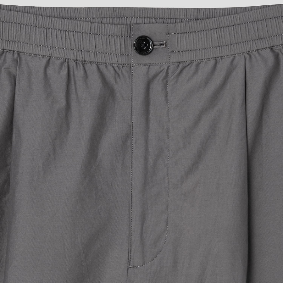 Theory Men Soft Lawn Pleated Pants - Carbon