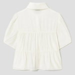 8 seconds Tiered Blouse — Ivory